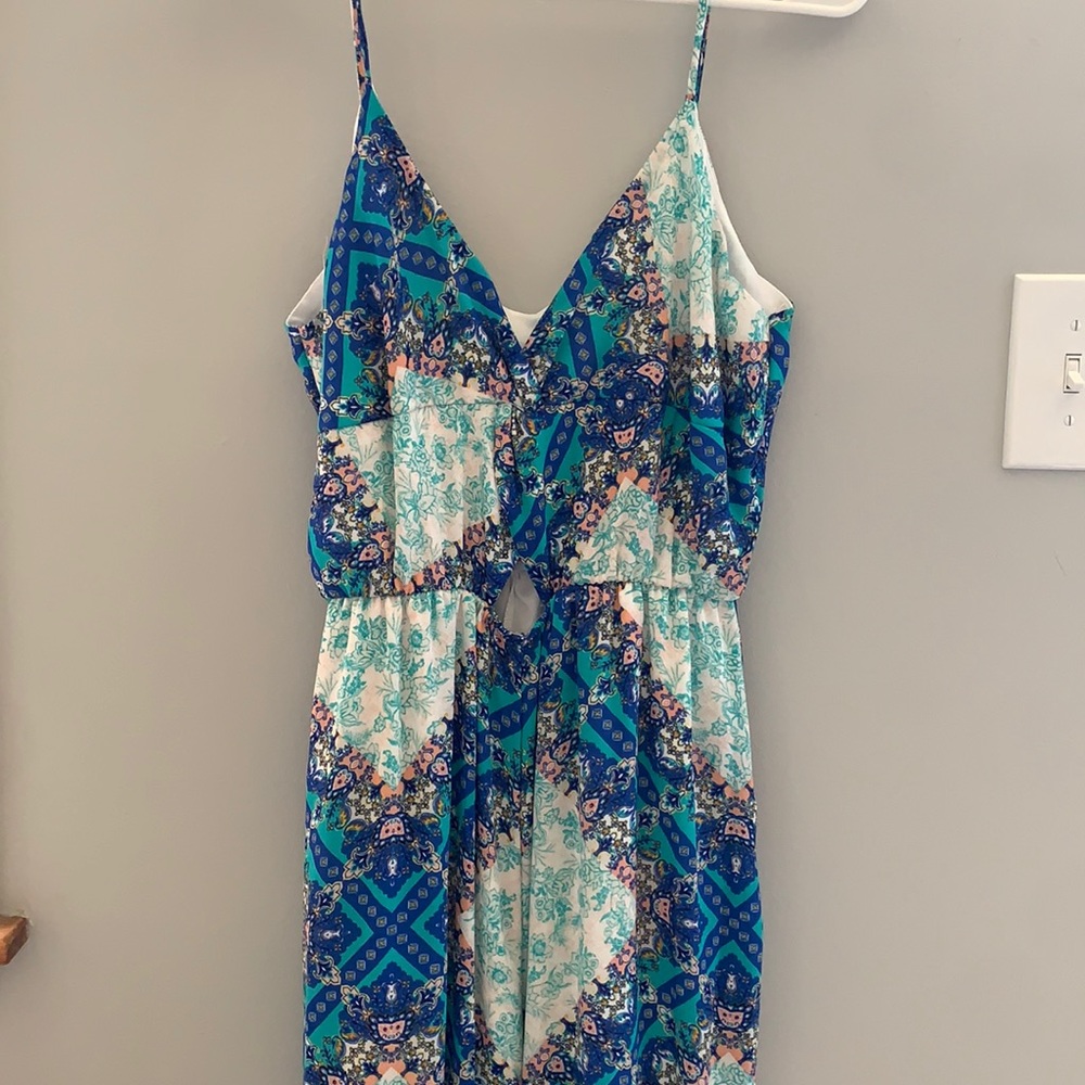 Colorful Patterned Pantsuit